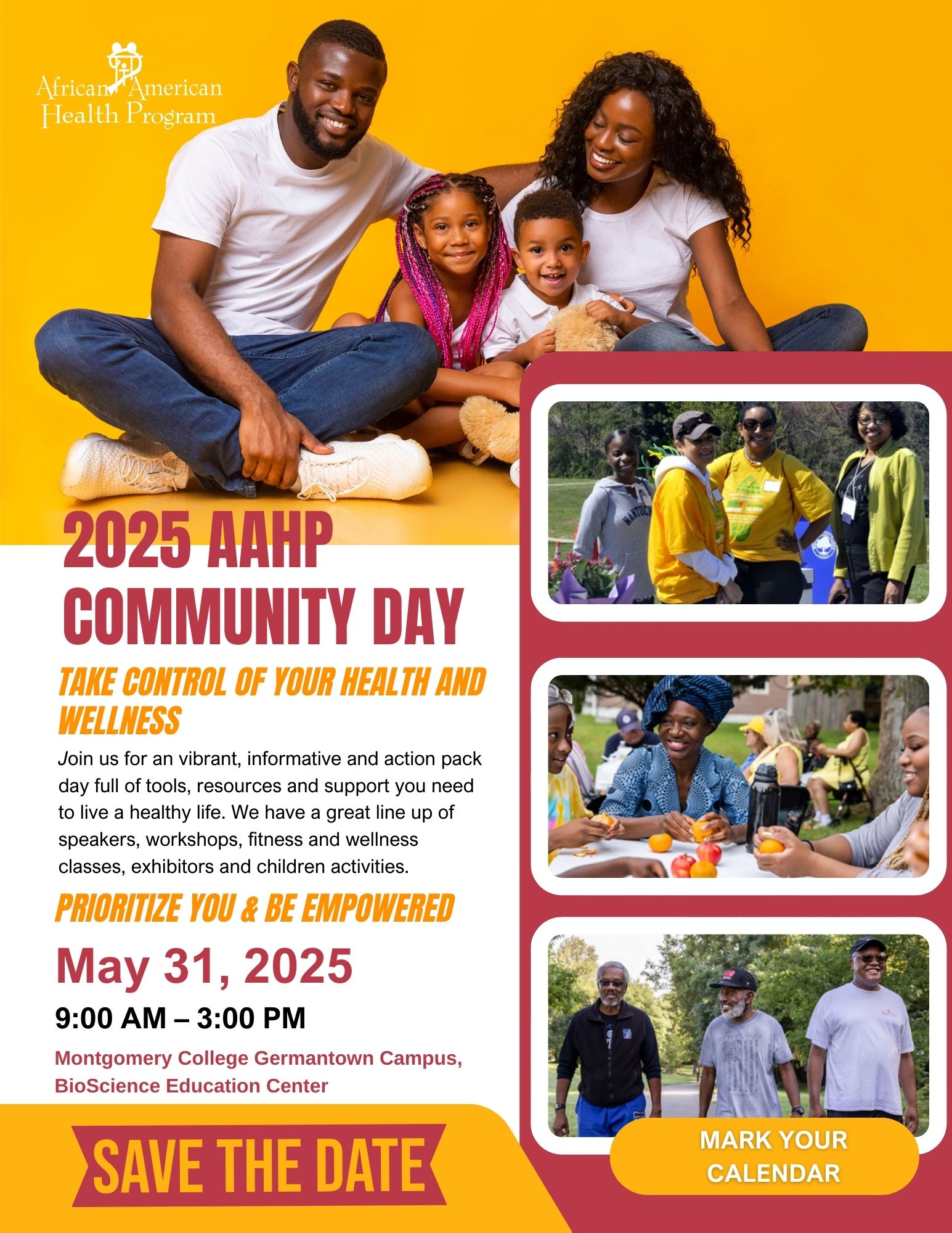 2025 AAHP Community Day Flyer Image